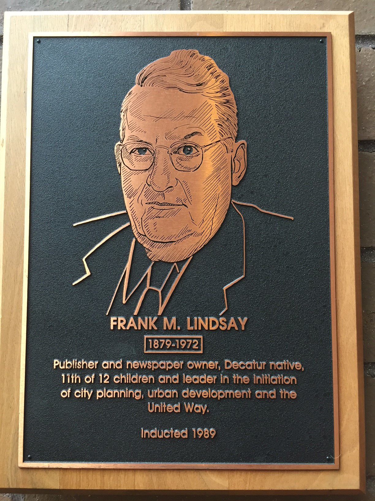 Wall of Fame: Frank M. Lindsay